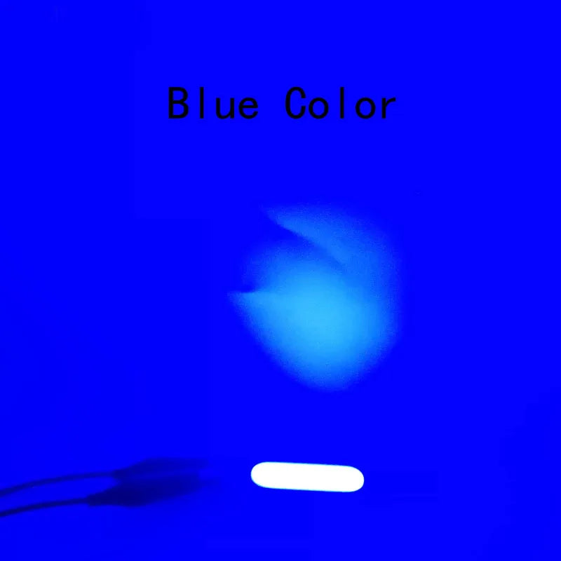 lampe led 60x15mm blanc orange rose vert bleu rouge moderne 2w 12v