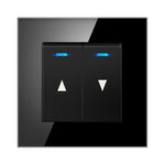 interrupteur mural bouton pression noir blanc gris moderne minimaliste fixations certifications rohs