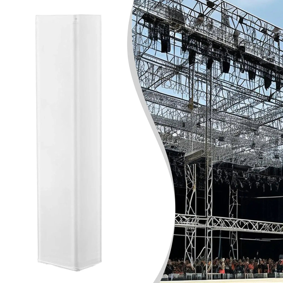 housse élastique truss scène mariage célébration concert blanc noir moderne facile