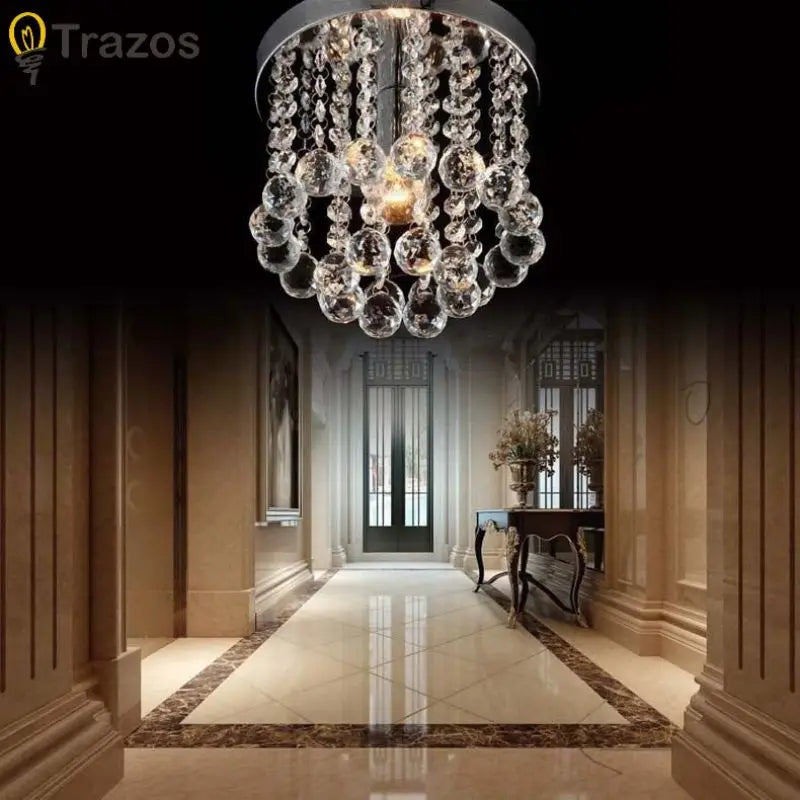 lampe suspendue cristal modernes élégantes transparentes argentées éclairage cuisine montée surface toucher interrupteur led