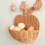 paniers rangement osier pliables poignées tressage régulier rustique moderne okolets inclusion motifs animaux