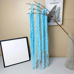 guirlande pampas blanc vert rose texture fibreuse naturelle rustique décoration intérieure mariage anniversaire festive