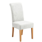 Housse chaise velours jaune doré élastique moderne protection meuble Jaune Doré