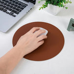 tapis souris cuir double face nappa marron noir gris rose vert rouge classique imperméable