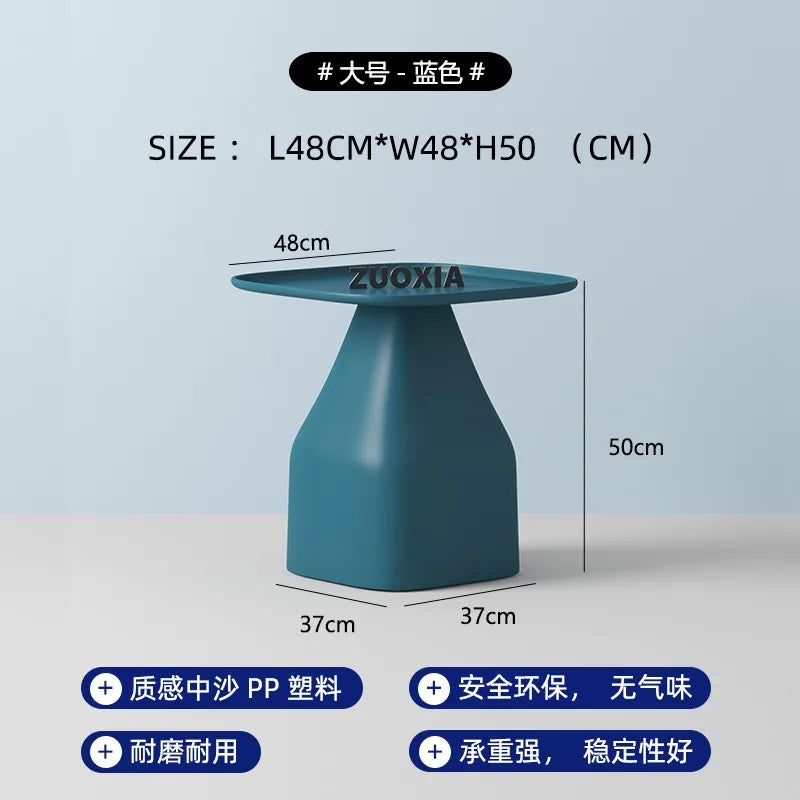 table d'appoint moderne plastique jaune vert gris rose bleu petite grande chambre moderne minimaliste