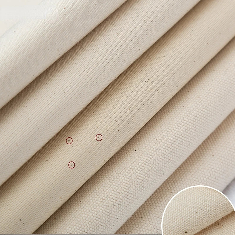 toile coton beige résistante 137 157cm bricolage rideau simple classique
