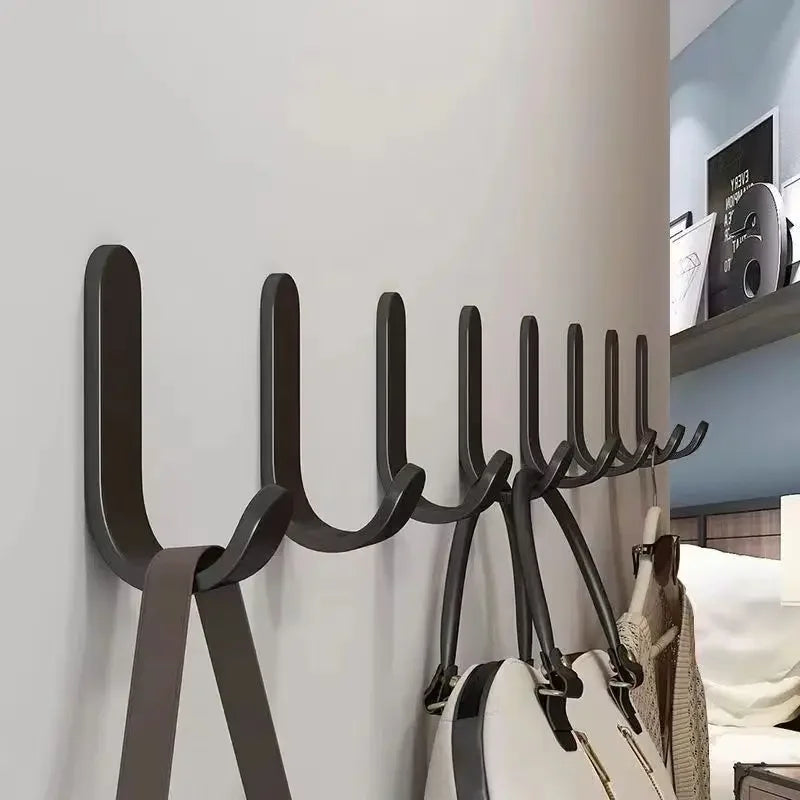 porte sacs adhésifs salle bain noir lisse brillant moderne minimaliste pièces