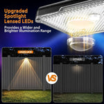 spots solaires led changeants ip65 moderne panneau solaire intégré clips facileextérieur noir mat