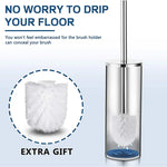 brosse wc inox fixe mur sol moderne chrome blanc or brushed gold