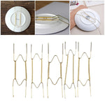 cadres photo or métal brillant modernes supports assiettes décoration murale invisible 10 12 14