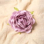 fleurs artificielles roses boutons peony feuilles vertes decoration intérieure classique 9cm 3.54inch