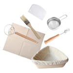 panier pain rustique bords osier coton beige clair couvercle artisanal bếp