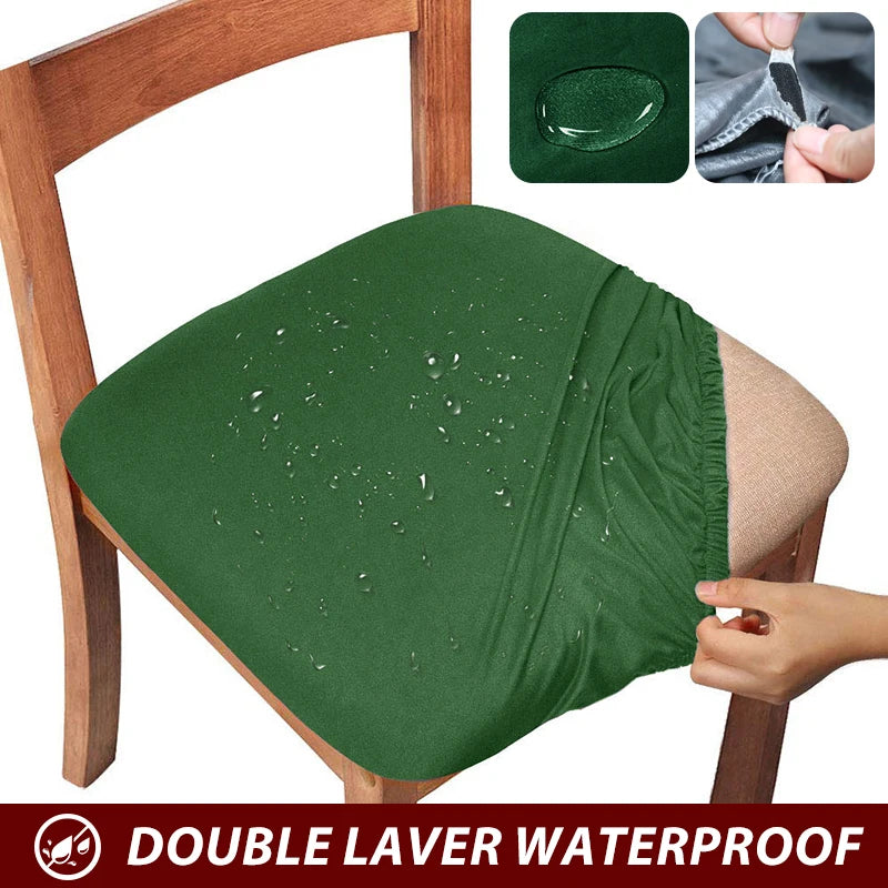 housses chaise spandex imperméable couleur gris moderne unies élastiques amovibles lavables maison restaurant
