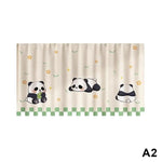 rideau multicolore rayures pois motifs animaux moderne enfant insolite cuisine chambre sans perçage