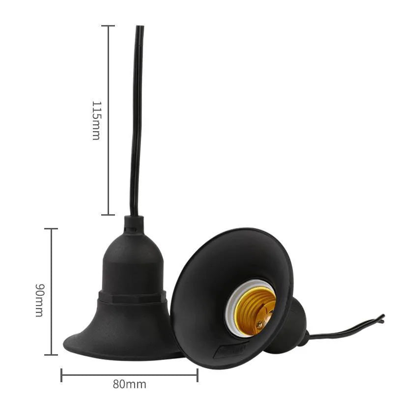 ampoule vis e27 moderne orange noir support filaire certification étanche haute température
