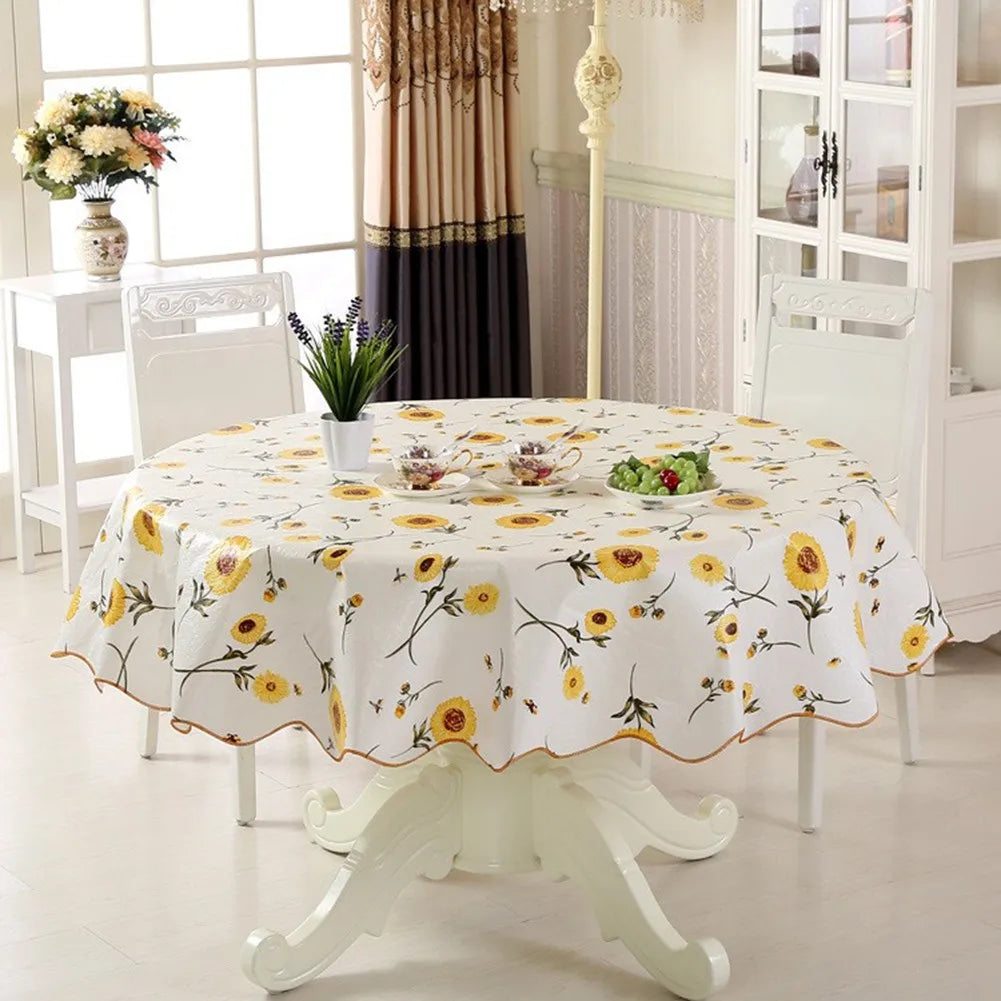nappe fleurie imperméable thème nouvel an classique rose or vintage table manger polyester coton