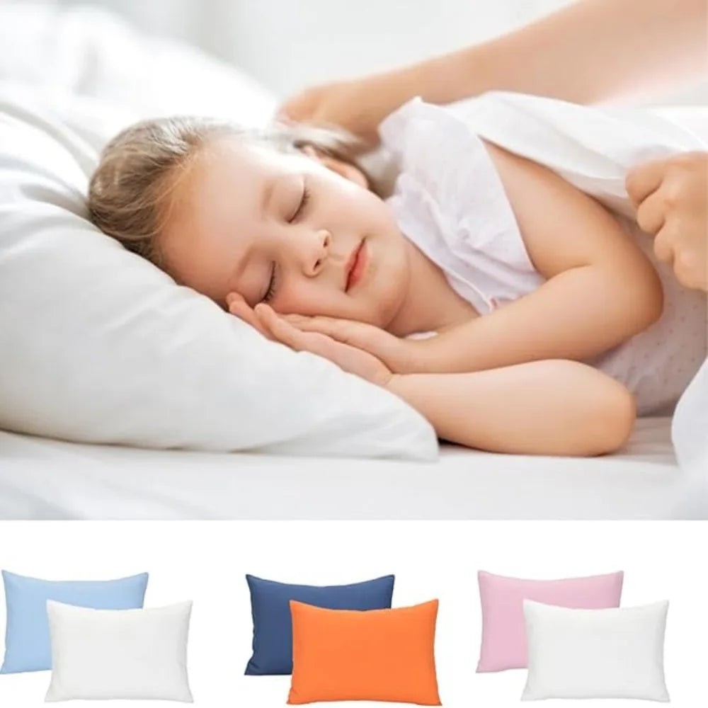 taies d'oreiller polyester coton motif uni bleu marine orange gris moderne fixations pack coussins