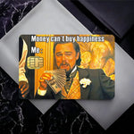 autocollants carte crédit homme billets fond ornemental waterproof classiques or noir blanc