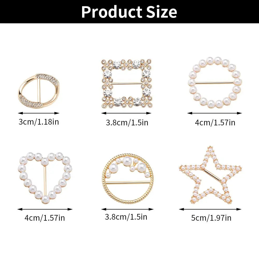 clips serviette or argent strass décoratifs élégants carré rond cœur étoile diverse formes