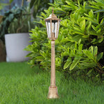 lampe jardin led noir doré transparent ip65 extérieure classique vintage métal