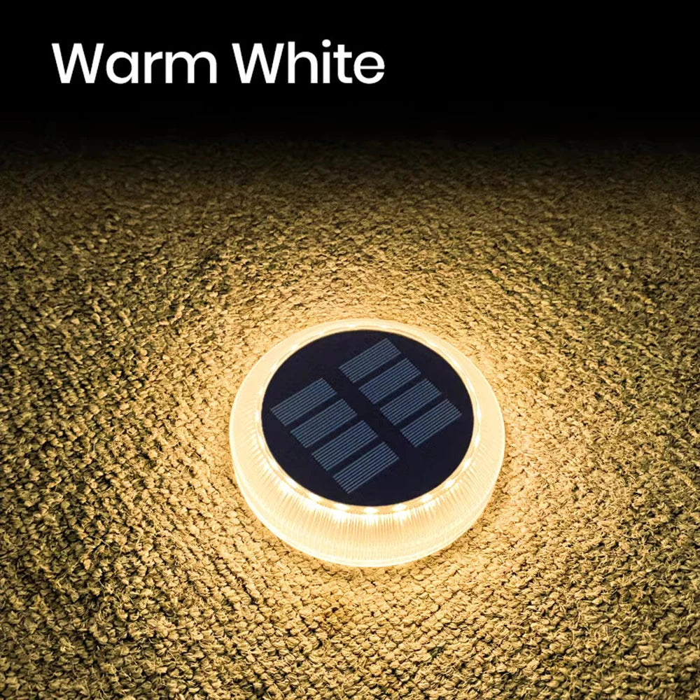 lumières solaires led ip68 auto on off extérieures étanches blanc bleu moderne