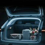 ruban lumineux flexible adhésif blanc moderne coffre arrière voiture led ambiance éclairage intérieur auto