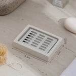 support savon pierre naturelle texture granulée minimaliste couleur beige clairintérieur décoration objet decoratif opacité