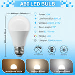 lot ampoules led boule e27 blanc moderne salon chambre maison intérieur décoratif