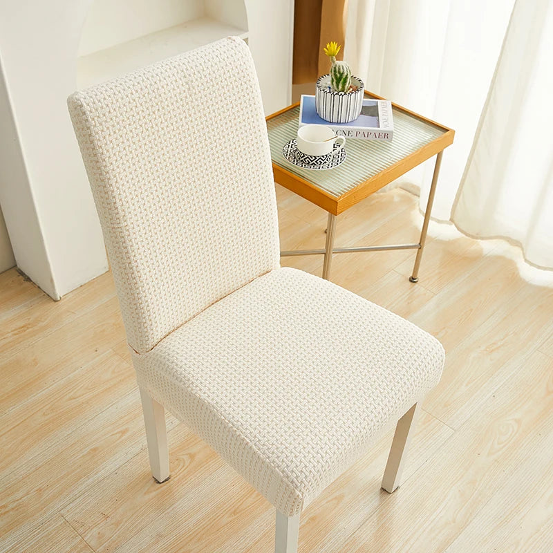 housse chaise moderne tissu extensible protecteur siège salle manger banquet
