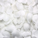 pétales fleurs artificielles blancs décor événement mariage festif 500 unités arrondies reliefs