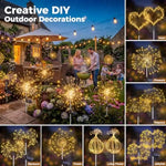 lumière solaire jardin led blanc doré moderne étoile fixée tigeextérieur décoration patio