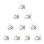 supports muraux adhésifs blancs crochets réutiliables modernes rideaux sans perçage