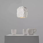 lampe suspendue moderne feuilles stylisées blanc gris 38cm 43cm