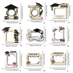 cadres photo bois naturel gravés décoration graduation photos imprimées variés durable