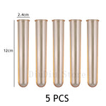 tubes essai transparents bleus oranges violets moderne acrylique supports vases