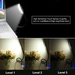 lampe usb flexible éclairage rgb blanc rose bleu turquoise moderne minimaliste trois intensités basse