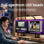 lampe led noir moderne flexible bras ajustable clip facile contrôle tactile