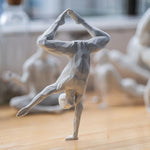 statuette blanche moderne géométrique plastique 3D imprimée salon opaque 10cm 20cm
