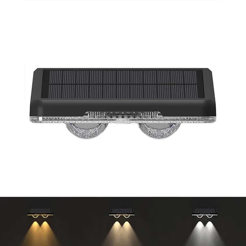 spots solaires led changeants ip65 moderne panneau solaire intégré clips facileextérieur noir mat