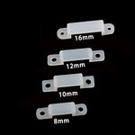 supports fixation ruban led transparent 8mm 10mm 12mm 16mm trou latéral pratique robuste étanche