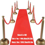 tapis rouge mariage longueur 15m 10m 5m uni moderneintérieur extérieur