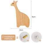 porte clés bois animal dessiné étoile lune nuage cœur éléphant girafe hippo cheval lion