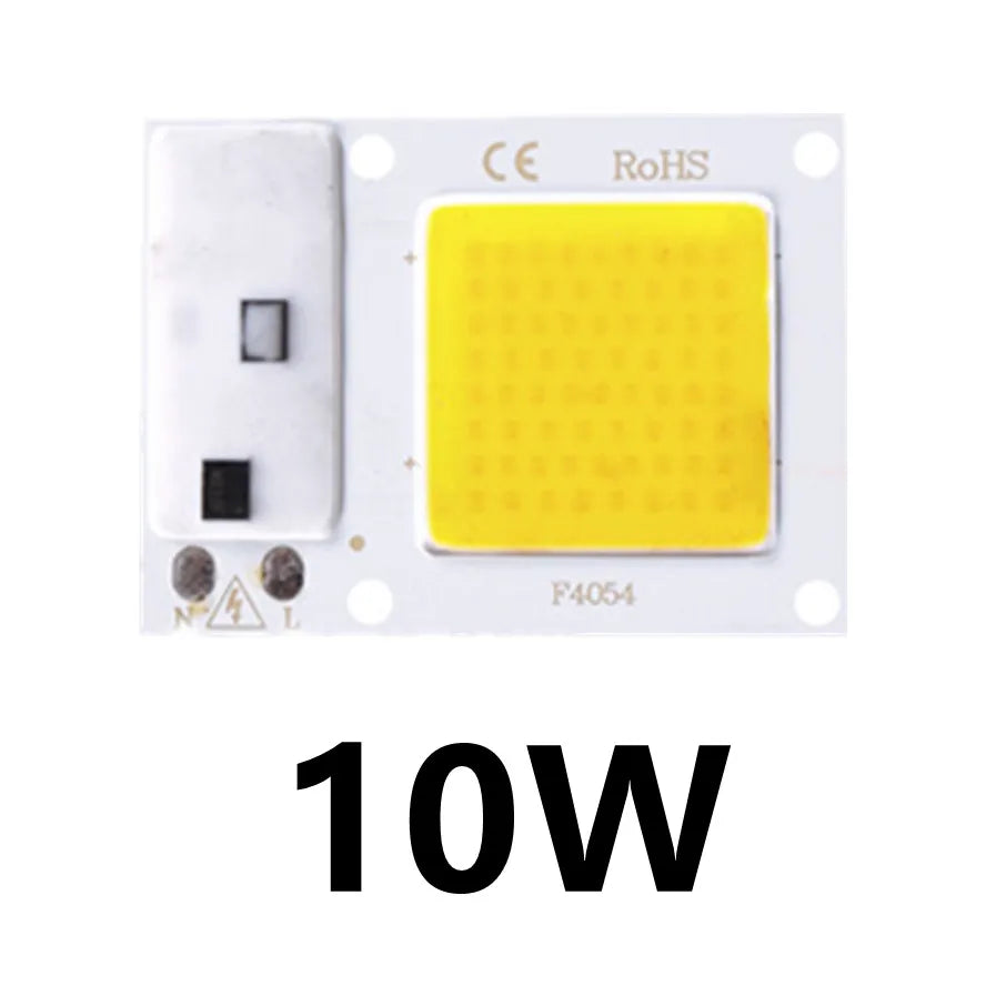 puce led cob projecteur faisceau large blanc chaud montage direct ic intelligent 220v