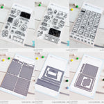 cartes souhaits autocollants animaux fleurs coeurs fruits lettres vêtements architecture multicolores positifs