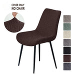 housse chaise extensible jacquard motif géométrique moderne fauteuil salle manger