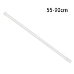 tringle télescopique extensible blanc moderne rideau serviettes carreaux floral minimaliste douche
