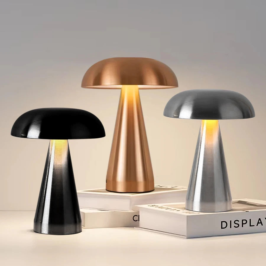 lampe rechargeable led or moderne scandinave tactile gradation veilleuse posée