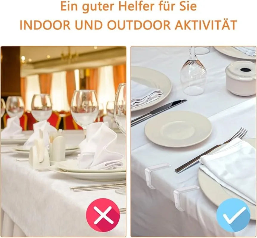 clips table transparents plastique moderne clips antidérapants nappe restaurant