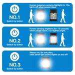 lampe solaire détecteur mouvement fixation pince étanche extérieur éclairage travail camping clôture moderne led