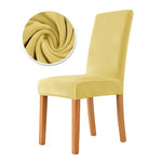 housse chaise velours polyester moderne camel opaque simple mariage banquet chaise plage fauteuil